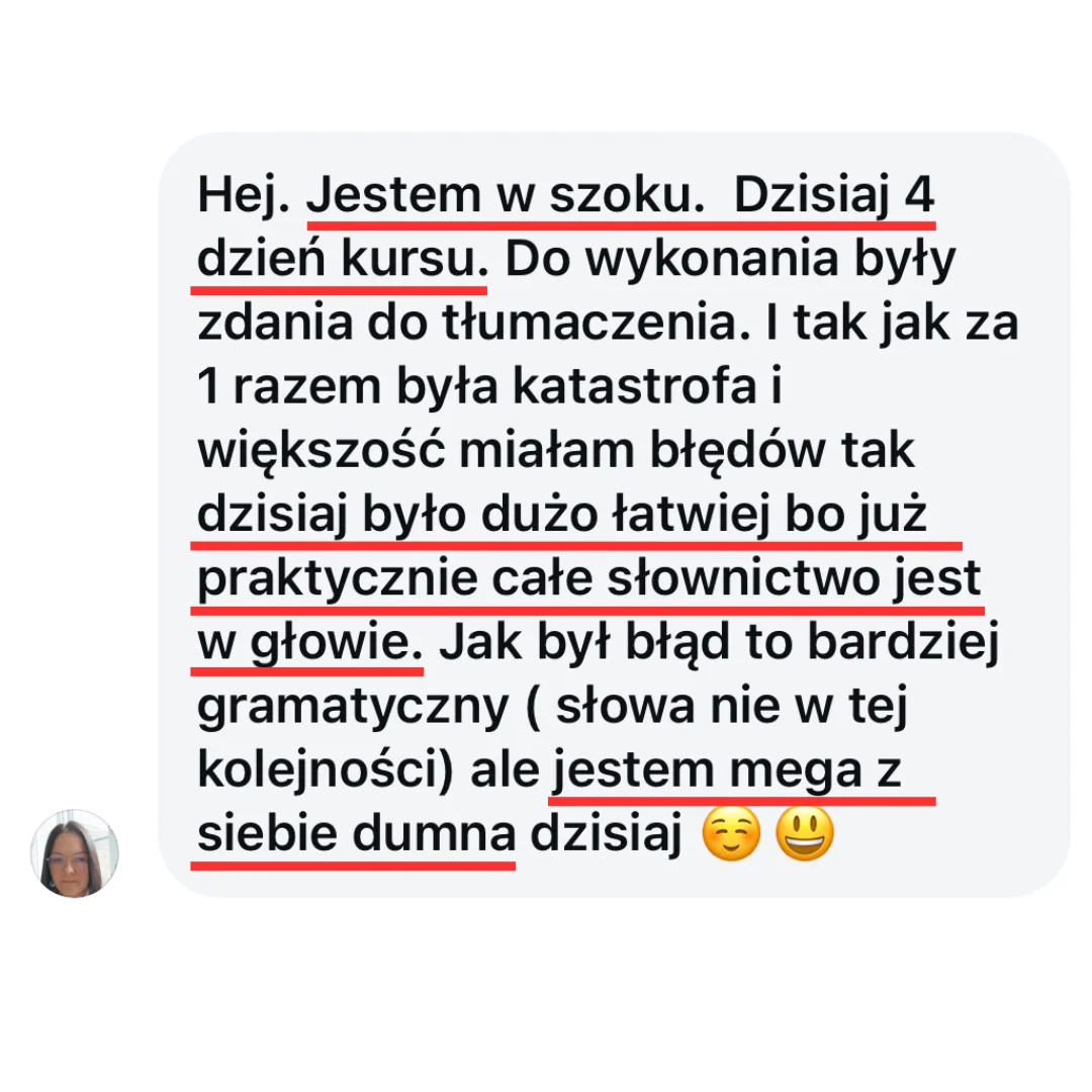 Opinia uczennicy — progres dzięki nauce w kontekstach