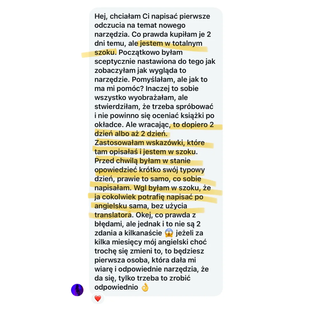 Opinia uczennicy — uczenie się całych fraz ma wielki sens