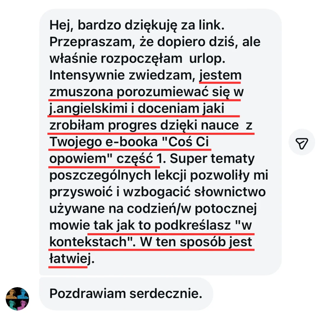 Opinia uczennicy — w totalnym szoku po 2 dniach