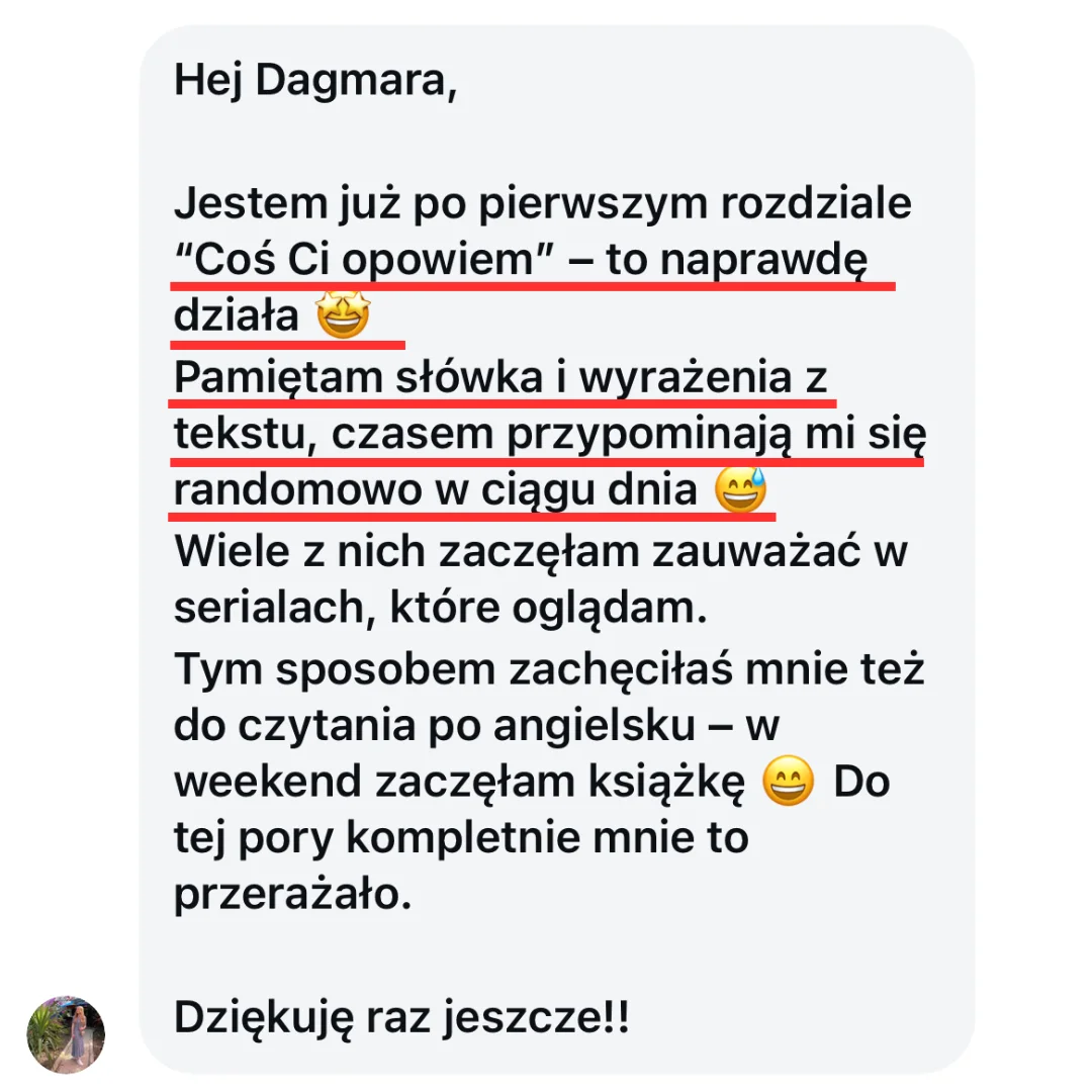 Opinia uczennicy — ebooki super, słówka trafiają do pamięci